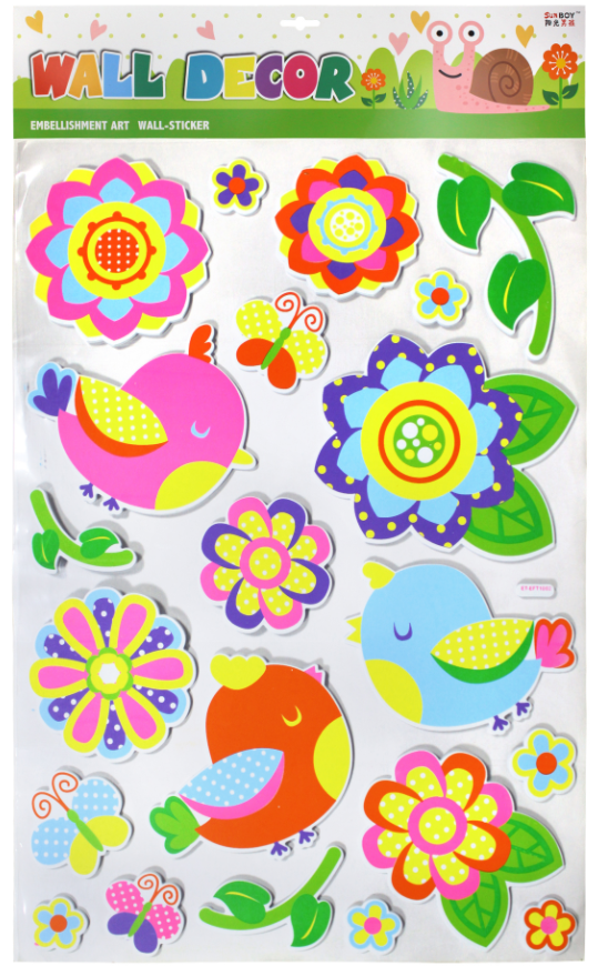 Yiwu Good Goods Eva High-Grade Wall Stickers 3D5d6d7d Three-Dimensional Stickers Layer By Layer Interior Decoration Stickers Specification drawing
