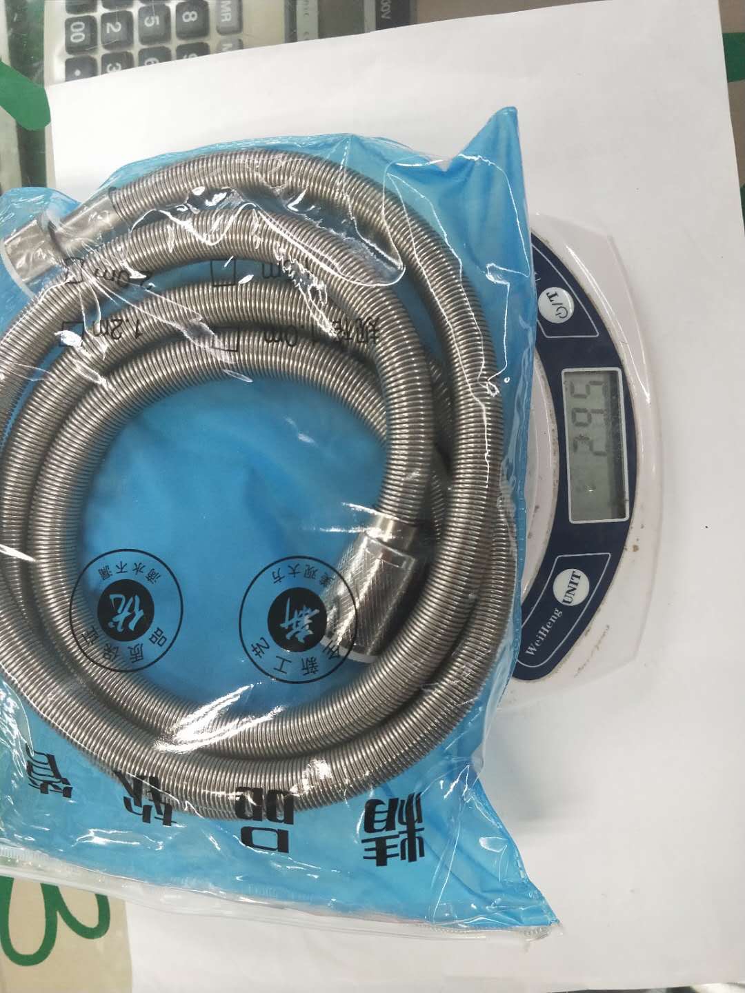 1.5m spring tube metal hose woven mesh industrial ripples thumbnail