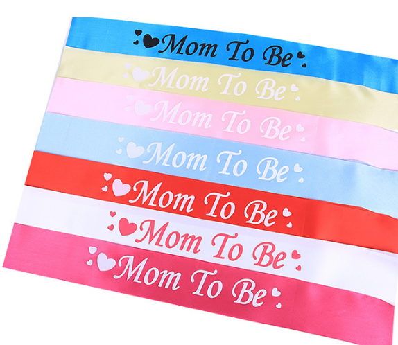 Baby sho Love single-layer Shoulder Strap Etiquette Strap Party Supplies Mom to be Strap