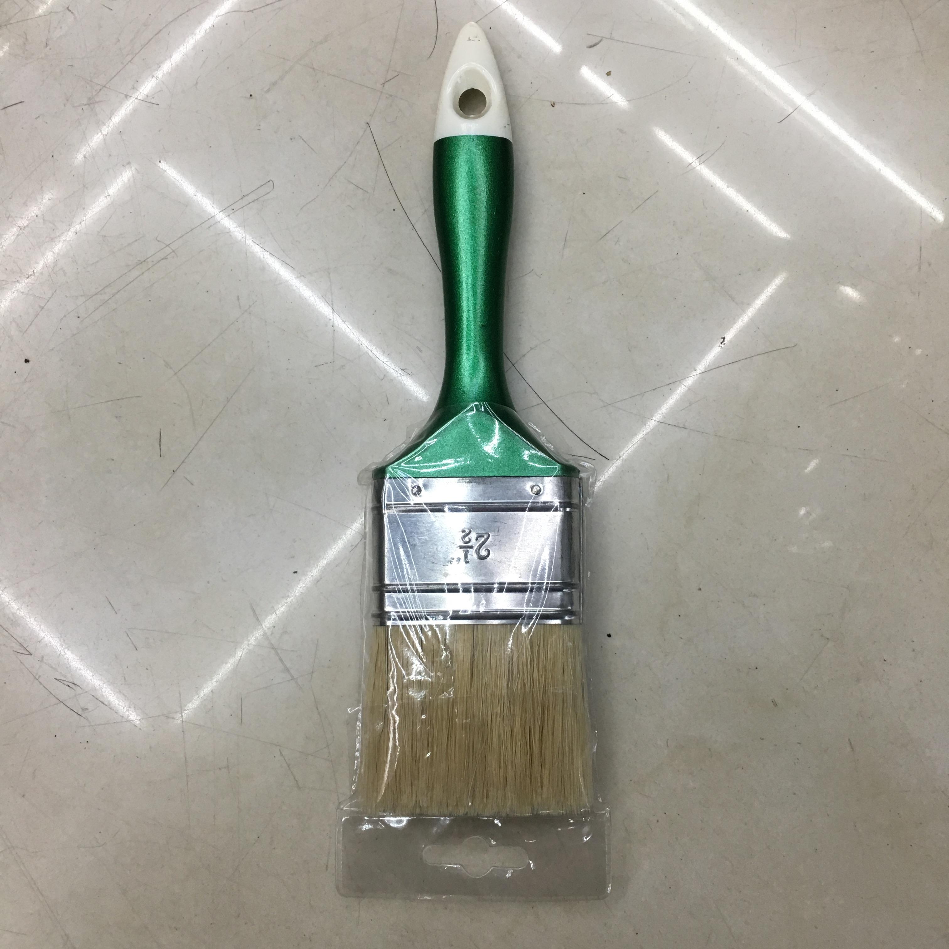 2.5寸双色可挂式猪毛刷油漆胶水刷水粉丙烯笔不掉毛
