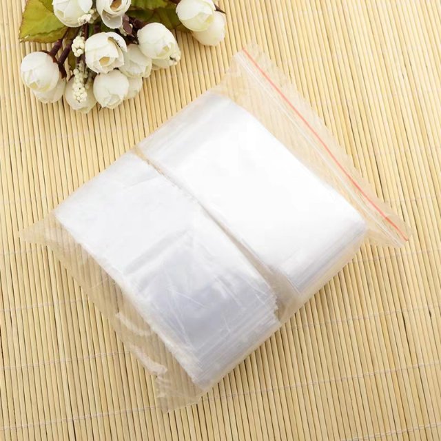 饰品配件首饰包装袋自封袋 500个8*12透明PE塑料封口袋可定做