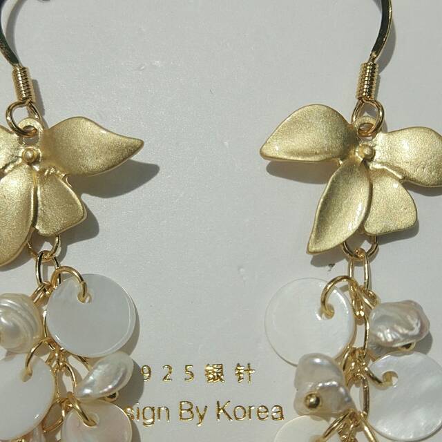 Eardrop Korean style earrings new trendy upscale web celebrity ear nail eardrop details Picture