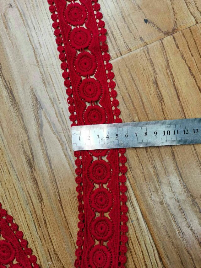 High-end water-soluble embroidery skirt lace clothing accessories from Guangdong, gauze skirt lace Specification image