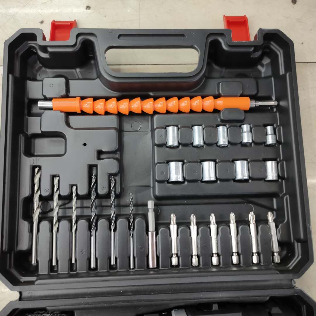 12V hand drill, household multi-functional punch drill, rechargeable electric screwdriver, 21V pistol drill, convertible lithium battery details Picture
