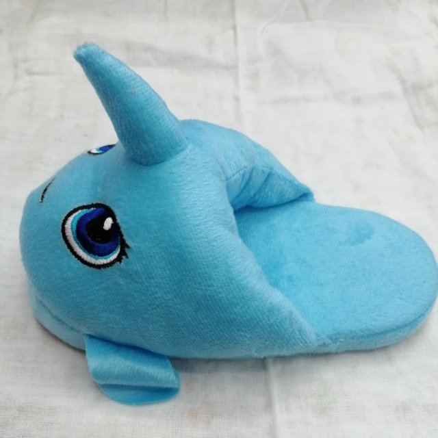 Serious Cute Unicorn Fish Unicorn Cute Cute Cartoon Autumn Winter Warm Plush Home Cotton Slippers Specification drawing