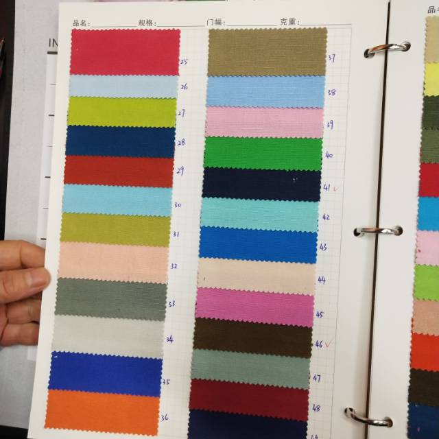 The 89 colors of all-cotton canvas are suitable for making work clothes, aprons, straps and bags details Picture