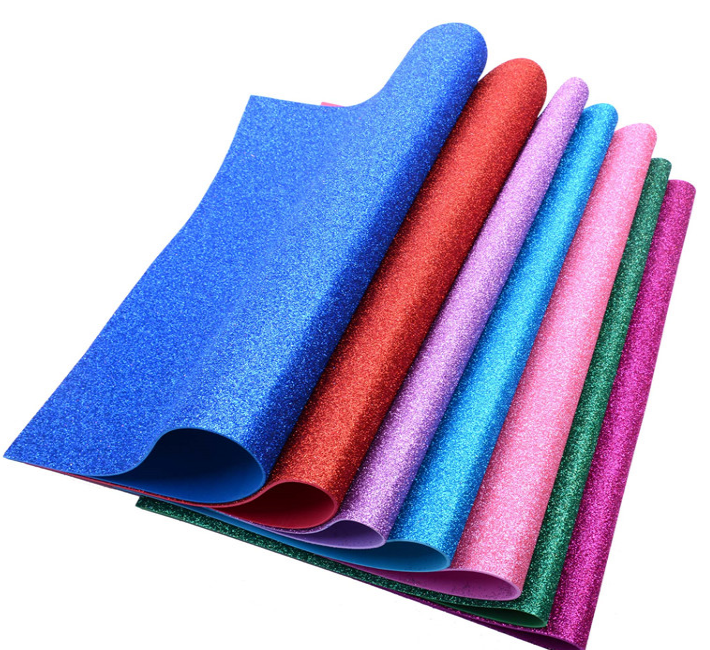 金粉海绵纸加厚彩色闪光纸EVA泡沫纸亮片纸diy手工材料金葱纸