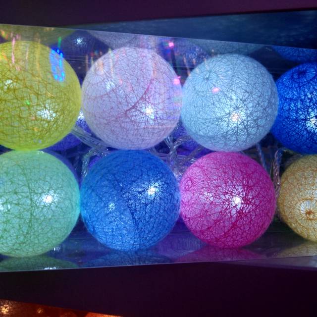 网红糖果球创意个性藤艺灯现代led