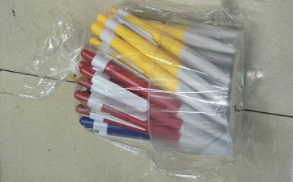 Beauty Pen Industry Office Culture Writing Tools Press Ball-Point Pen Simple Can Replace The Core Black Red Blue Office Stationery Student Learning Exam Supplies Specification drawing