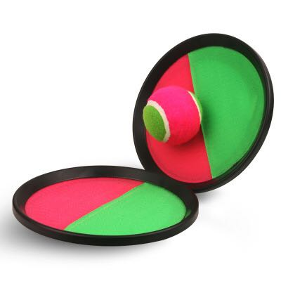 Beach Toss And Catch Double Use Racket Kindergarten Children Toy Sticky Target Outdoor Parent-Child Interactive Beach Racket Suction Ball Palm Sticky Target Ball details Picture