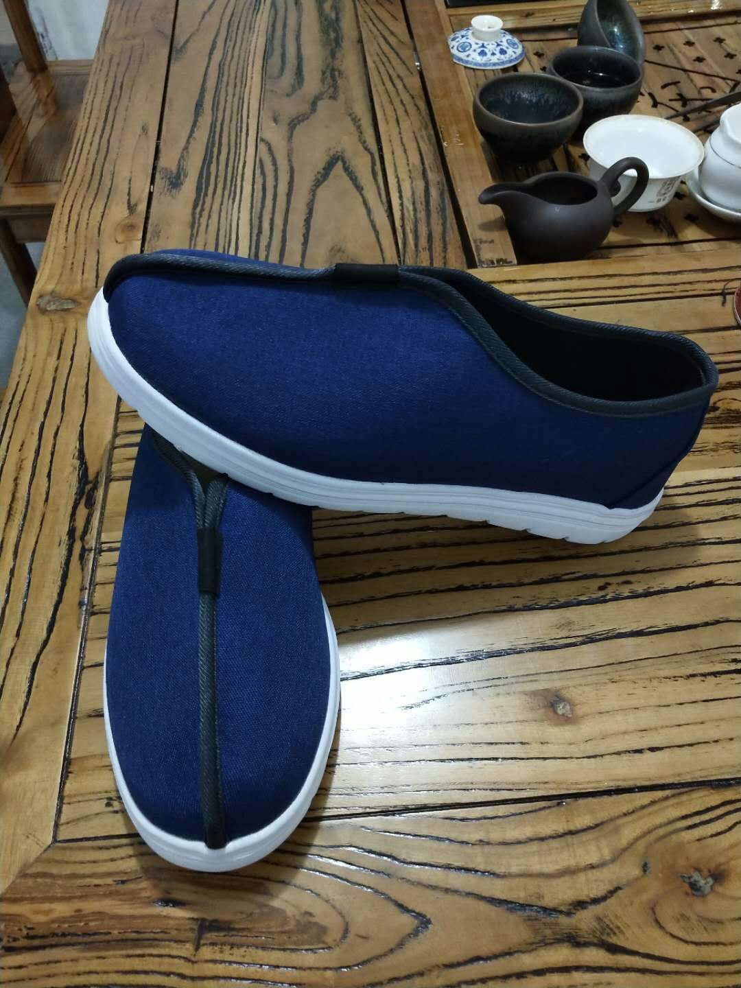 中国风西山男鞋休闲鞋中式古装复古罗汉僧鞋耐磨居士布鞋产品图