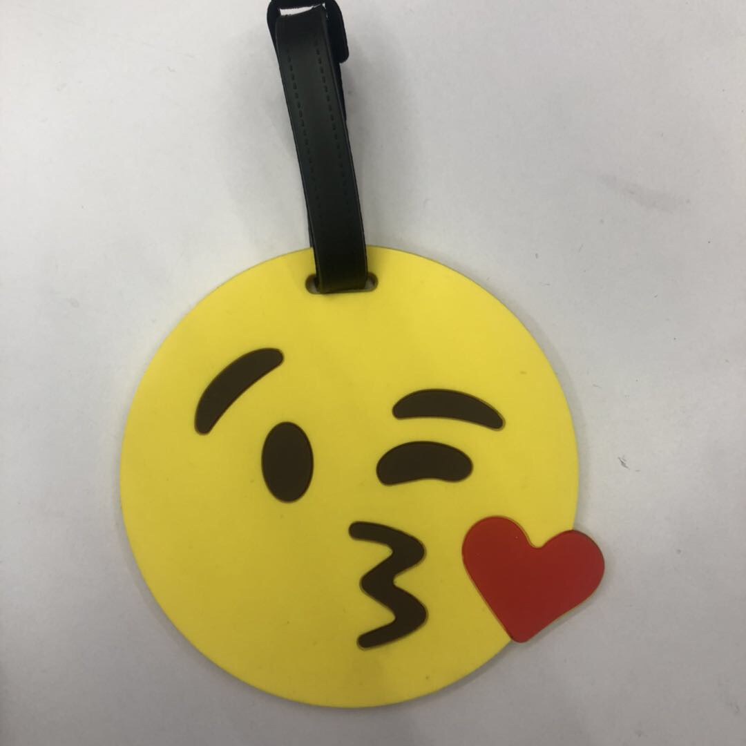 行李牌行李箱绑带表情包爱心旅行标签登机牌旅行箱打包带卡通挂牌吊牌托运牌