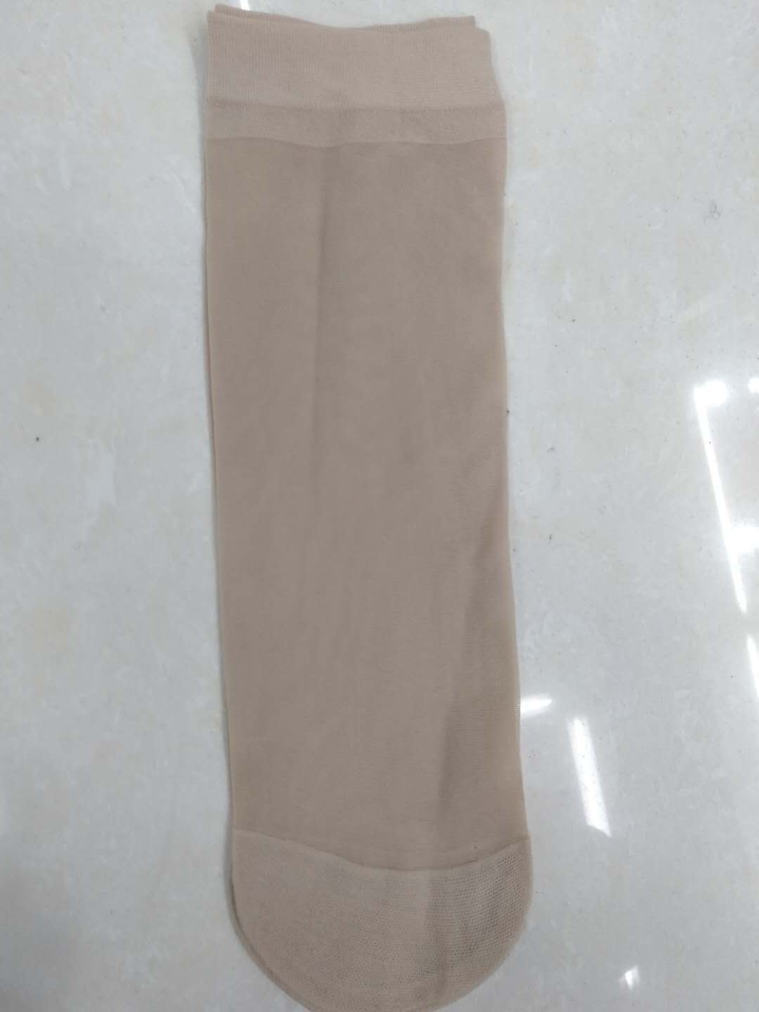 短款防勾丝袜子女士黑肉色耐磨天鹅绒细节图