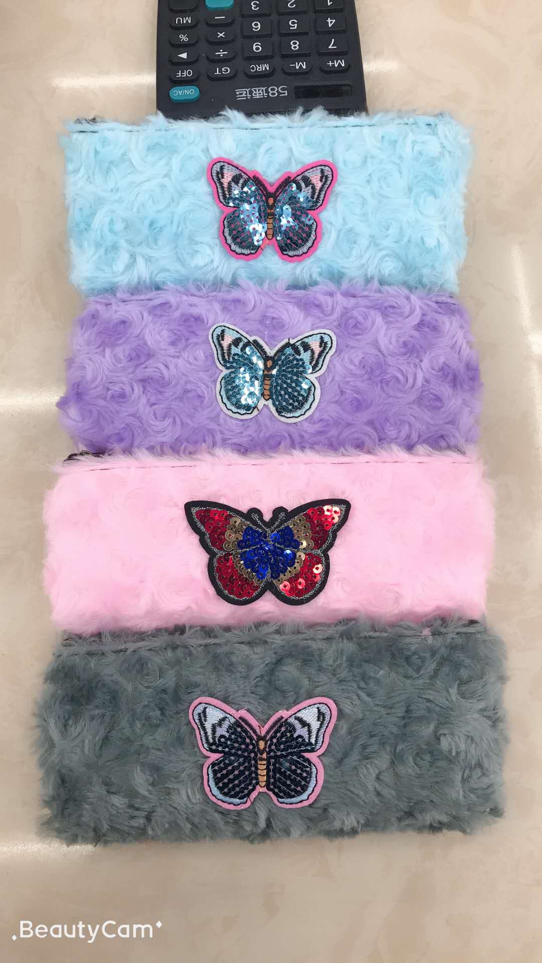 Wool Thick Cylinder Cartoon Stationery Bag Gift Customization Kindergarten Students Gift Customization Specification drawing