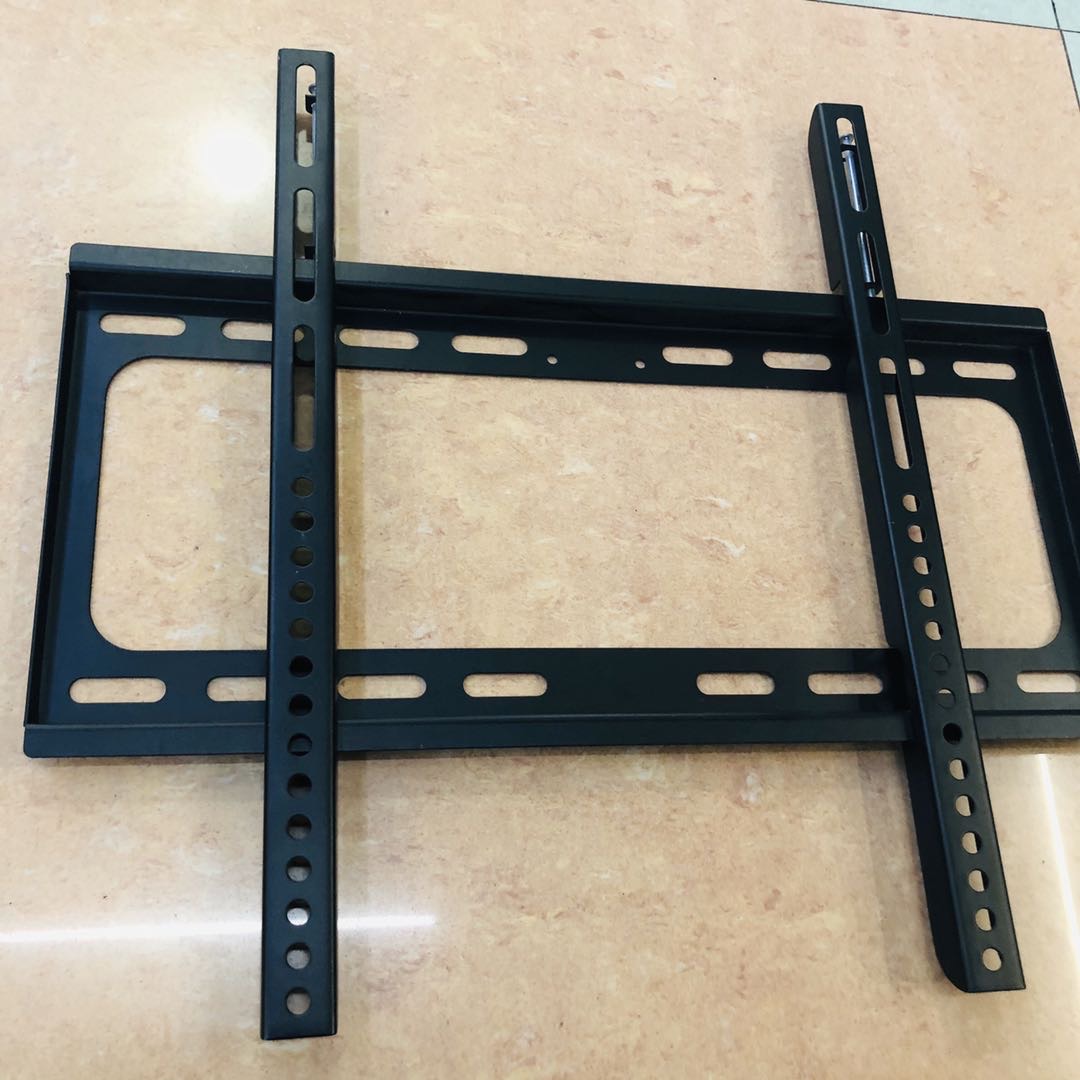 Extended TV stand, black reinforced stand Specification image