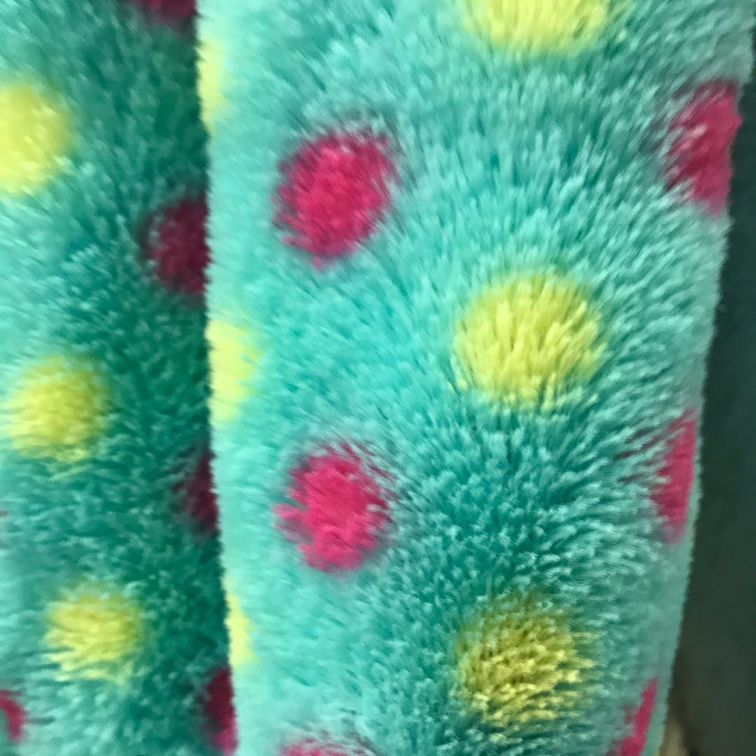 Small Polka Dot Pv Velvet Scarf Hat Pajamas Toy Crafts Soft And Comfortable Specification drawing