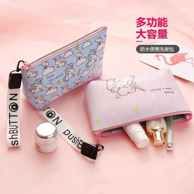 Unicorn Makeup Bag Large Capacity Portable Waterproof Travel Toiletry Bag details Picture