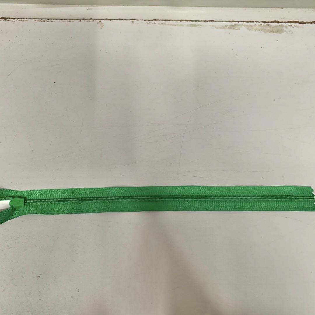 Pants zipper accessories Nylon zipper closed short pull lock clothes pocket men's trousers front zipper green zipper