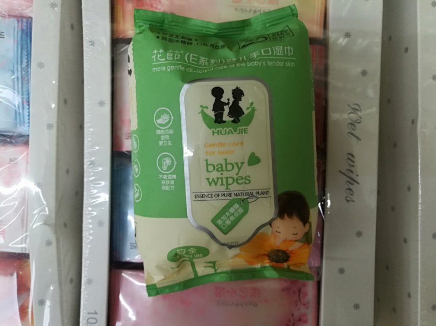 Flower Festival E Series Baby mouth and Hand Special Wet wipes, no additives, non-irritating, 25 pieces soft and fine RO pure water