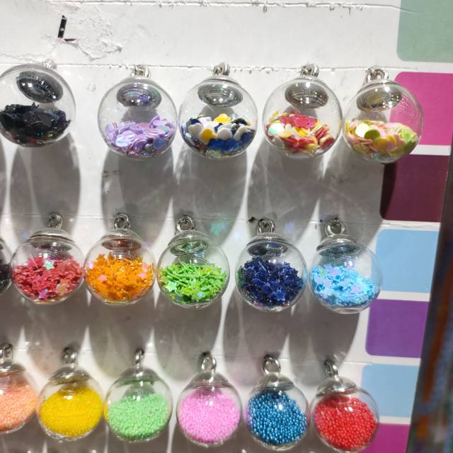 Hot-selling five-color glass ball jewelry accessories details Picture