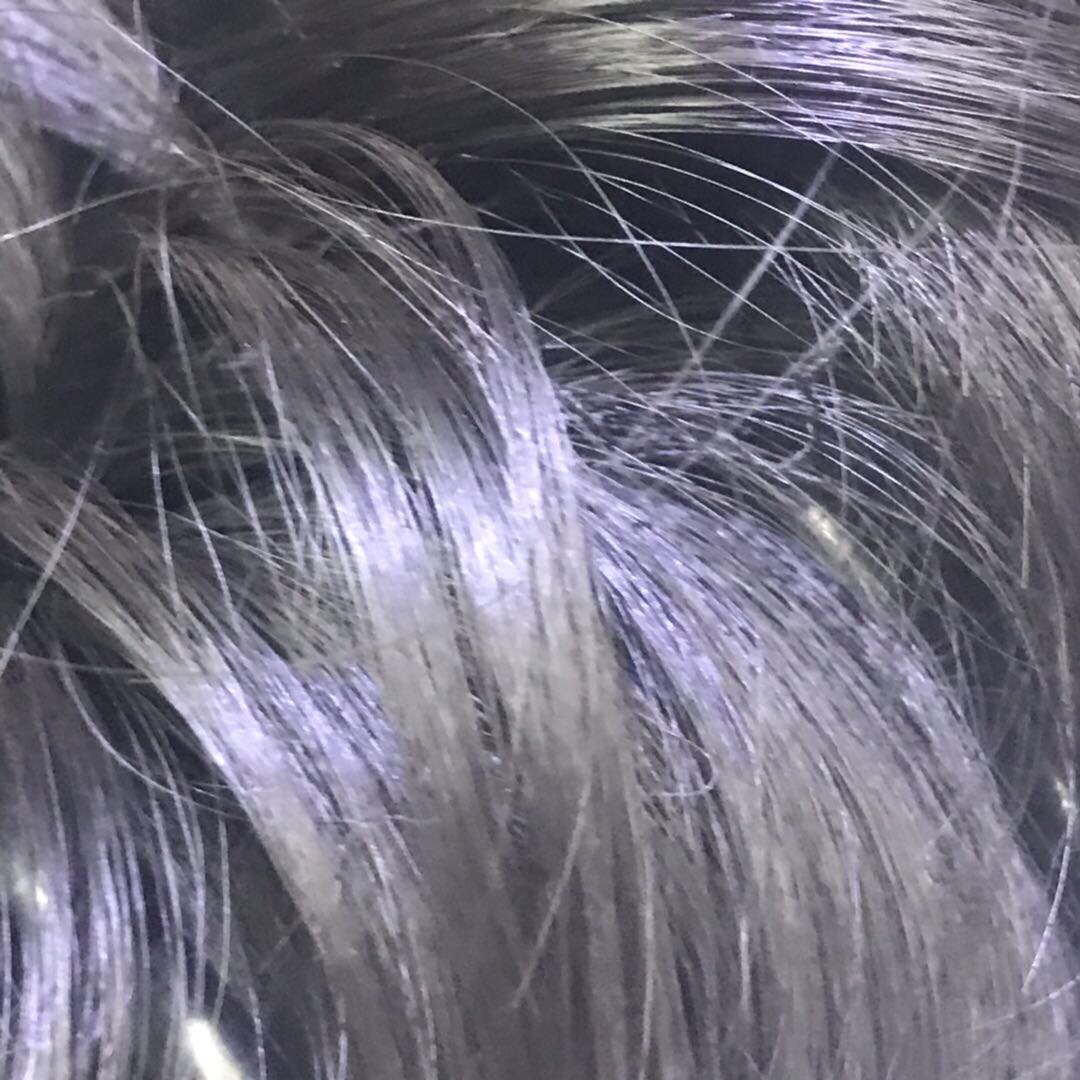 A popular and fashionable black clipped ponytail wig made of chemical fiber for export Specification image