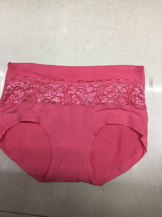 横款内裤女纯棉中高腰收腹提臀女士内裤纯色性感三角女内裤头
