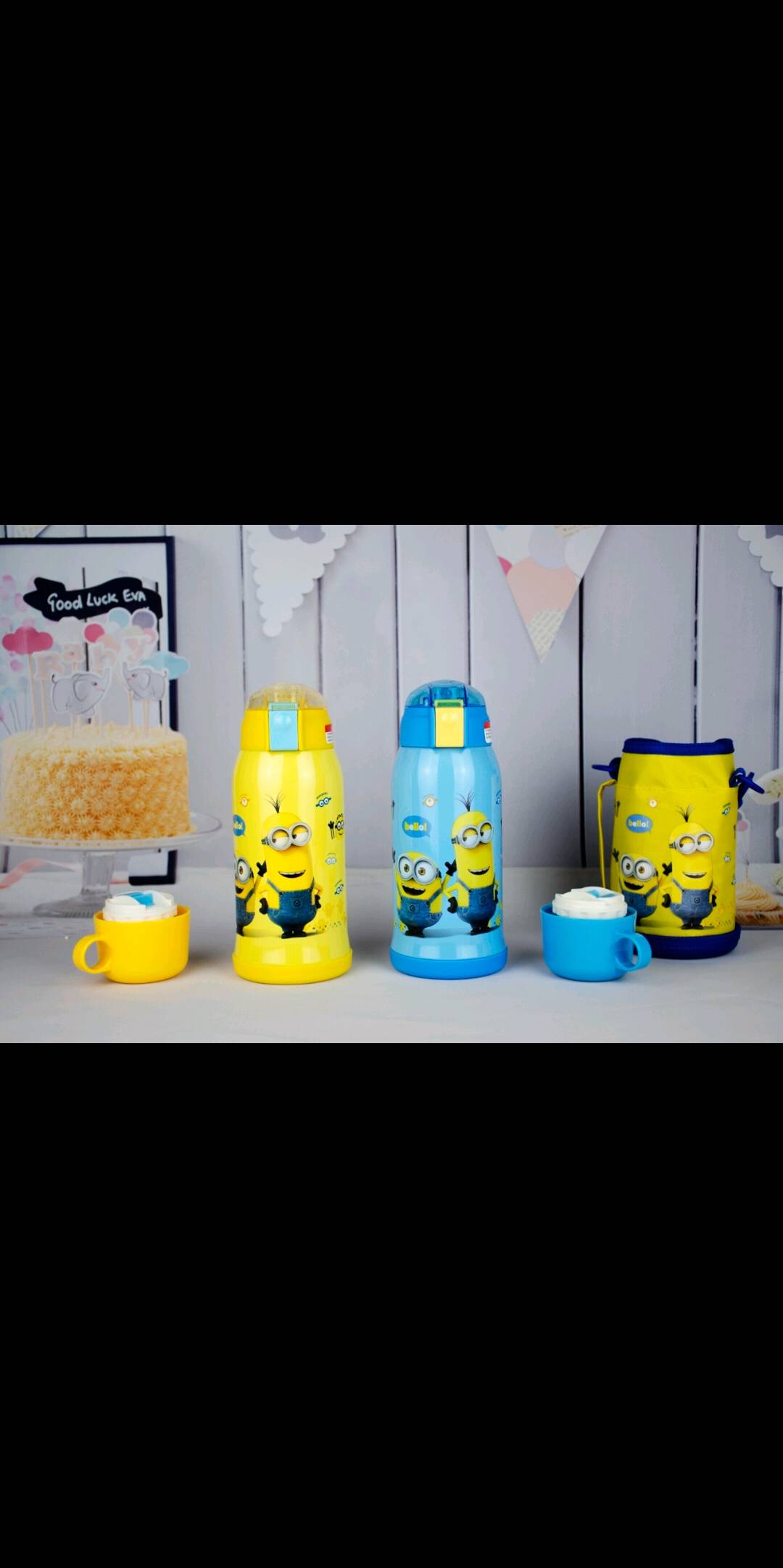 保温杯男女士学生情侣大容量便捷简约可爱喝水杯子产品图