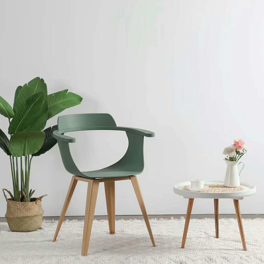 北欧创意塑料靠背餐椅个性书桌椅奶茶椅办公洽谈椅图