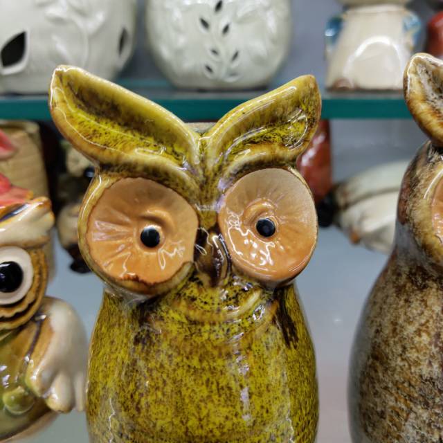 Yiwu quality handicrafts, decorative items, ceramic owls details Picture