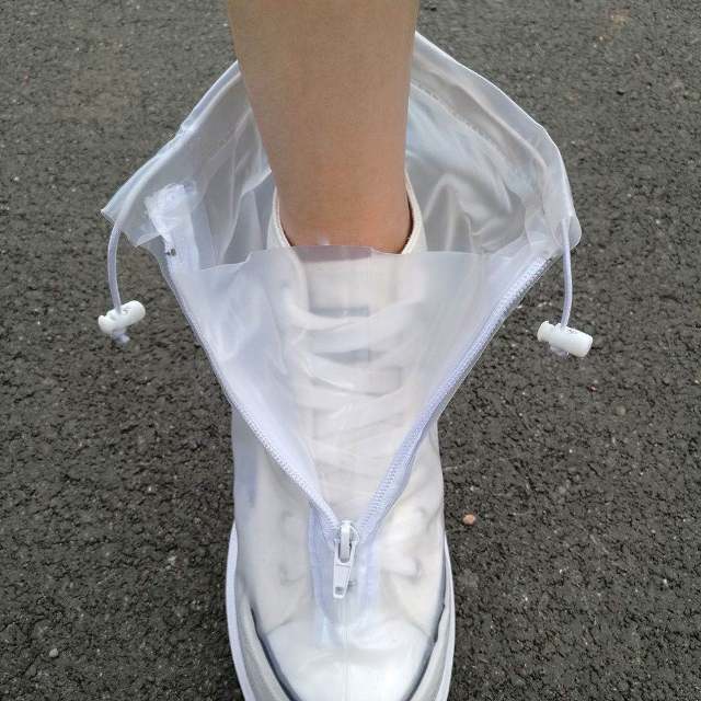 PVC non-disposable rainproof shoe covers for adults details Picture