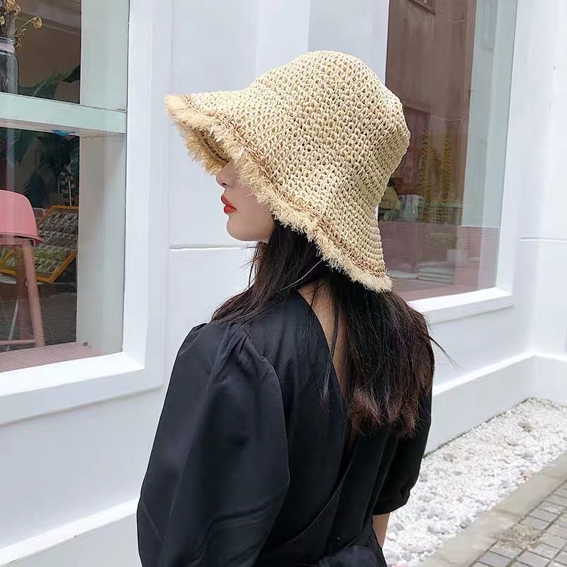 2020 New style fringed wide-brimmed beach hat
