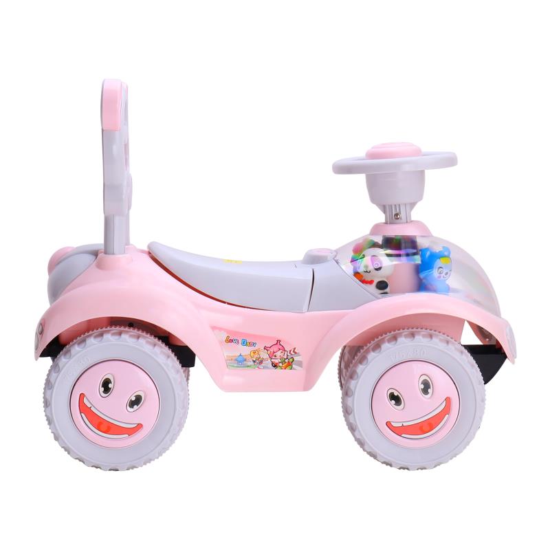 可爱笑脸带音乐防滑环保骑行车滑行车多功能助步车玩具童车7602细节图