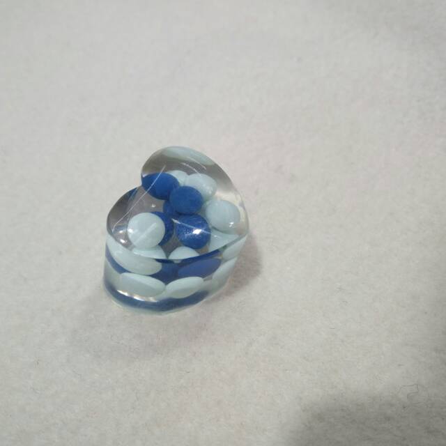 树脂AB胶蓝白球工艺饰品配件产品图