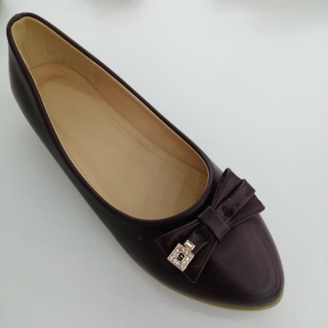 时尚休闲平底平跟女鞋春夏新款豆豆舒适船鞋一脚蹬单鞋蝴蝶结亮钻