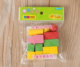 早教学习玩具学生几何体教材专用木制几何体
