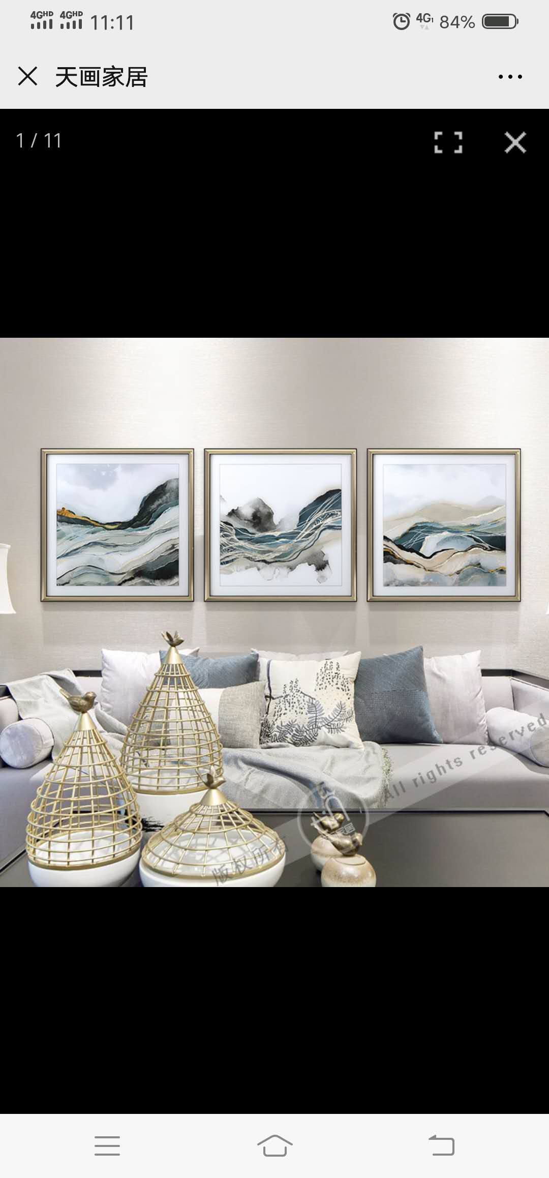 Hua Hong World Painting Warehouse Riptide Yong Into Silver-Plated Decorative Painting