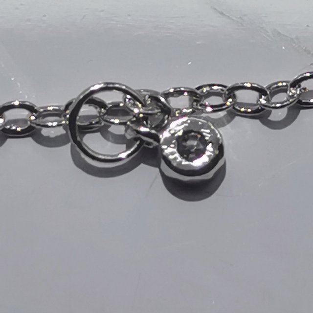 Korean-style versatile necklace, diamond-encrusted round crystal pendant, short necklace, collarbone chain Specification image