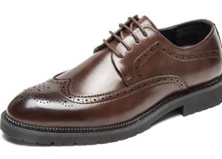 布洛克2020真皮爸爸鞋防滑软底中老年男鞋套脚皮鞋舒适单鞋