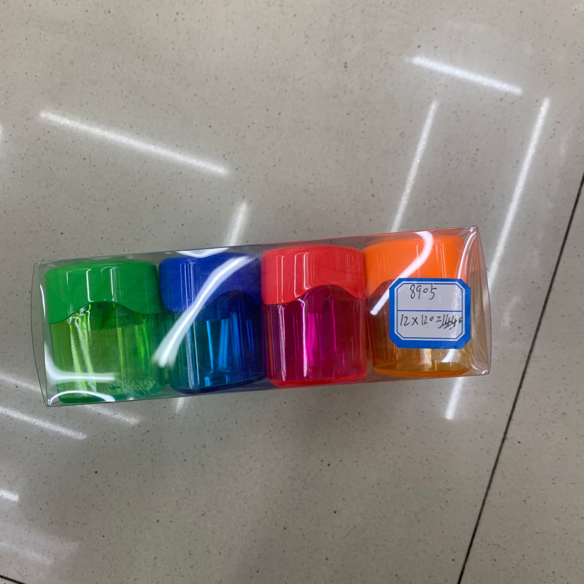 三角形卷笔刀铅笔削笔刀彩色眉笔刀塑料转笔刀削笔器4色详情图2