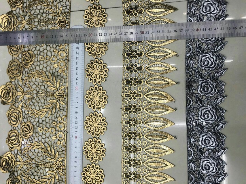 广东刺绣水溶花边服装辅料花边批发花边锦纶花边细节图