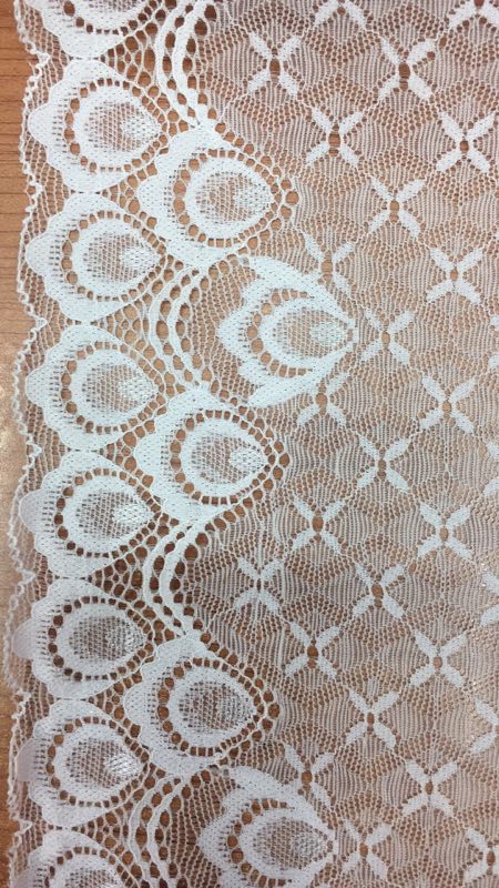 Fujian lace-trimmed clothing and accessories eyelash fabric new style with white fringes details Picture