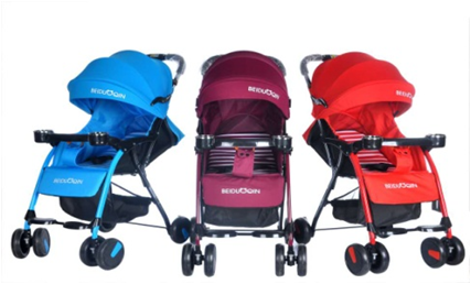 The five-point seat belt color can be customized for strollers Specification image
