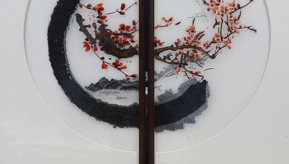 Top Embroidery Space 53X103cm Suzhou Embroidery Decorative Painting Specification drawing