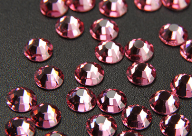 粉红色SS10假双面钻玻璃烫钻美甲钻DIY钻图