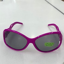 紫色柔软材料男童女童太阳眼镜
