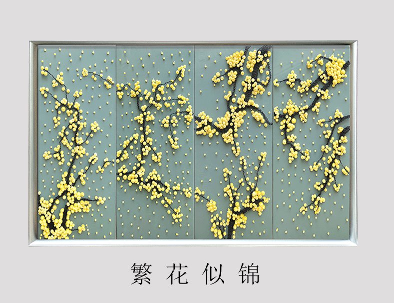 Factory direct sales, customized living room background wall hanging decorative paintings, home living room sofa wall nails real paintings