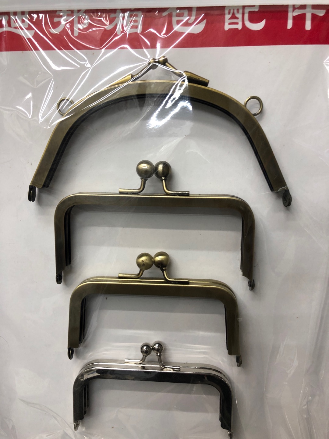 8.5-18.5cm古铜色 光面 方形机打头 口金批发