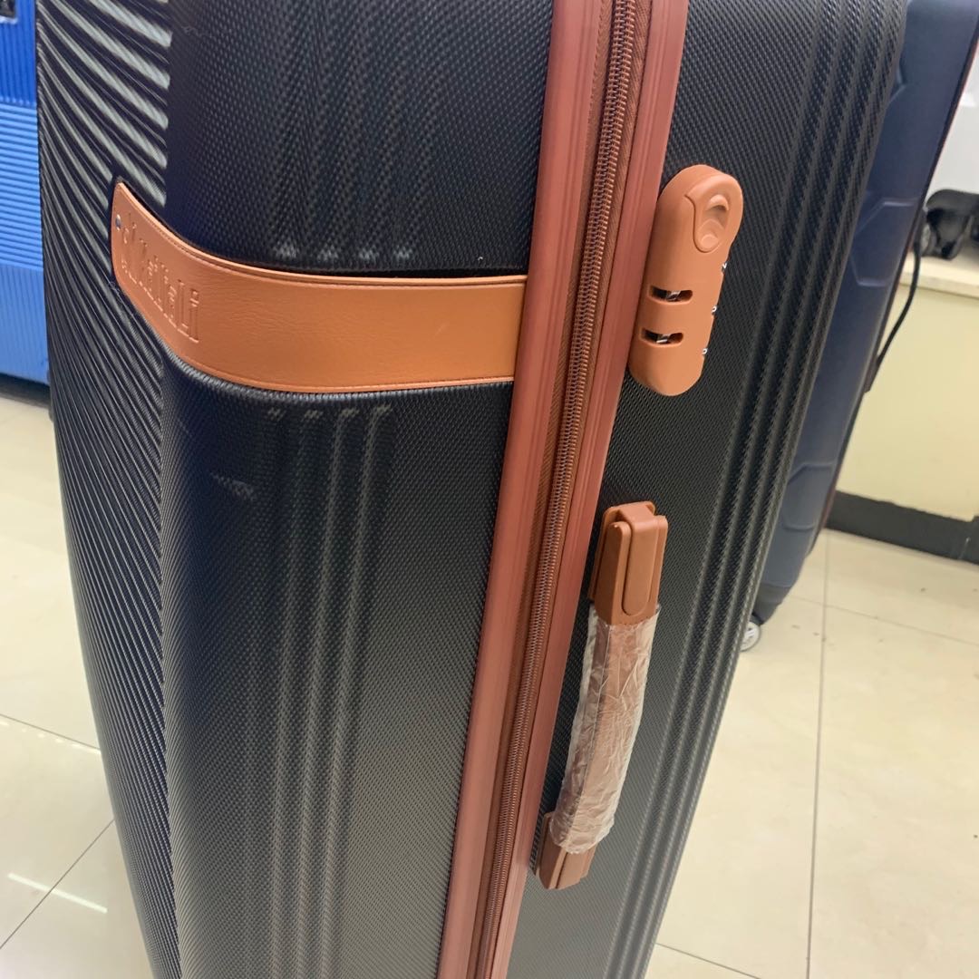 商务旅行箱三件套装万向轮带锁行李箱侧手提细节图