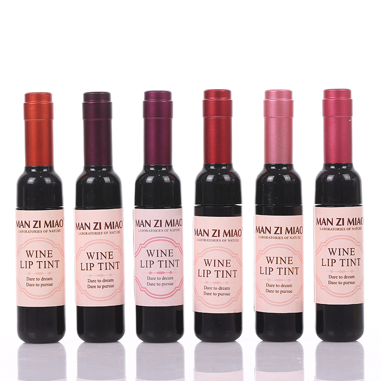 红酒瓶口红唇彩唇膏唇釉染唇液口红液套装不掉色网红同款学生可爱
