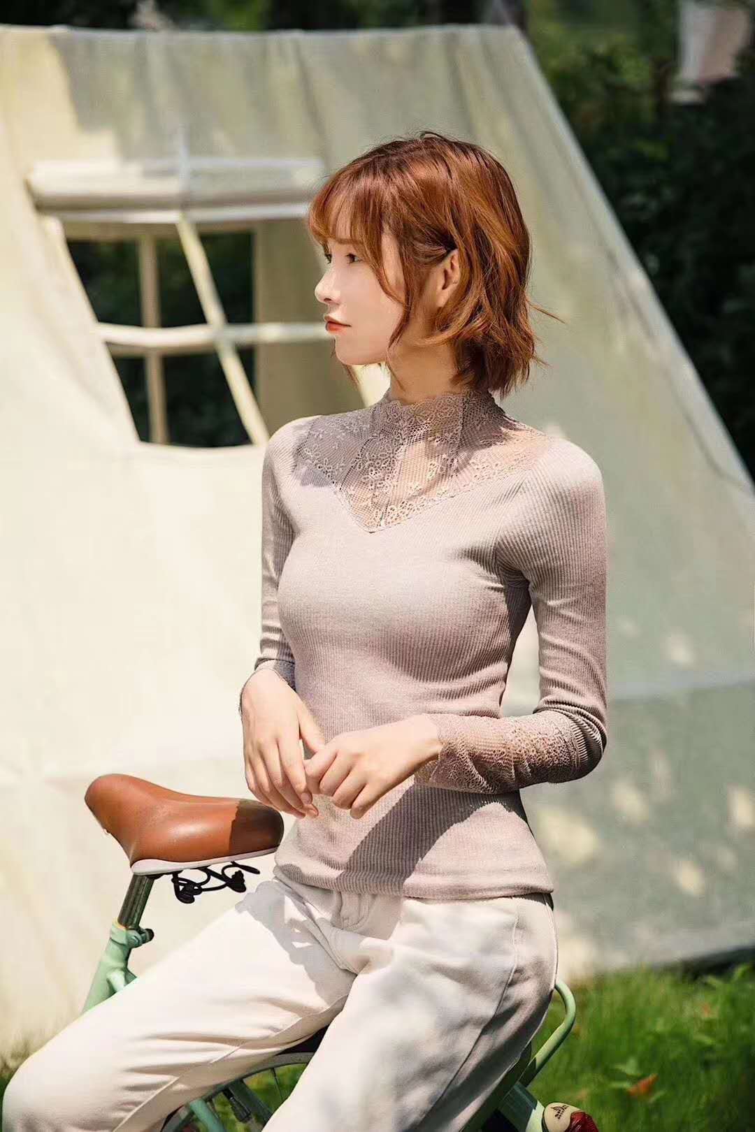 Women's Sexy Underwear Long Sleeve Slim Comfortable Fashion Thin Blouse